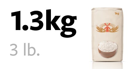 1,3-kg-Packung Mehl
